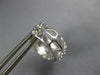 WIDE 1.0CT BLUE DIAMOND 14KT WHITE GOLD MULTI ROW HUGGIE HANGING EARRINGS #27009