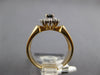 ESTATE .91CT DIAMOND & AAA SAPPHIRE 14KT YELLOW GOLD MARQUISE & ROUND FUN RING