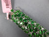 LARGE 40.02CT DIAMOND & AAA TSAVORITE 18K WHITE GOLD MULTI SHAPE TENNIS BRACELET