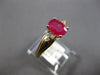 1.06CT DIAMOND & AAA RUBY 14KT YELLOW GOLD OVAL & ROUND FRIENDSHIP PROMISE RING