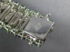 LARGE 40.02CT DIAMOND & AAA TSAVORITE 18K WHITE GOLD MULTI SHAPE TENNIS BRACELET