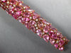 LARGE 44.80CT DIAMOND & AAA RHODOLITE 18KT ROSE GOLD MULTI SHAPE TENNIS BRACELET