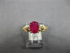 1.06CT DIAMOND & AAA RUBY 14KT YELLOW GOLD OVAL & ROUND FRIENDSHIP PROMISE RING