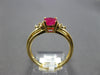 1.06CT DIAMOND & AAA RUBY 14KT YELLOW GOLD OVAL & ROUND FRIENDSHIP PROMISE RING