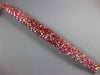 LARGE 44.80CT DIAMOND & AAA RHODOLITE 18KT ROSE GOLD MULTI SHAPE TENNIS BRACELET