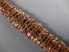 LARGE 44.80CT DIAMOND & AAA RHODOLITE 18KT ROSE GOLD MULTI SHAPE TENNIS BRACELET
