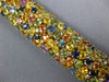 61.34CT DIAMOND & AAA MULTI COLOR SAPPHIRE 18KT YELLOW GOLD MULTI SHAPE BRACELET