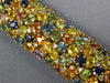 61.34CT DIAMOND & AAA MULTI COLOR SAPPHIRE 18KT YELLOW GOLD MULTI SHAPE BRACELET