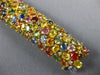 61.34CT DIAMOND & AAA MULTI COLOR SAPPHIRE 18KT YELLOW GOLD MULTI SHAPE BRACELET