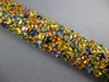 61.34CT DIAMOND & AAA MULTI COLOR SAPPHIRE 18KT YELLOW GOLD MULTI SHAPE BRACELET