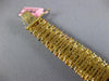61.34CT DIAMOND & AAA MULTI COLOR SAPPHIRE 18KT YELLOW GOLD MULTI SHAPE BRACELET