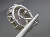 LARGE 14CT DIAMOND & AAA GREEN AMETHYST & KUNZITE 18KT WHITE GOLD OVAL EARRINGS