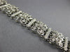 WIDE & LONG 2.77CT DIAMOND 18KT WHITE GOLD FILIGREE DOUBLE HEART TENNIS BRACELET