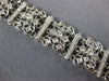 WIDE & LONG 2.77CT DIAMOND 18KT WHITE GOLD FILIGREE DOUBLE HEART TENNIS BRACELET