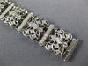 WIDE & LONG 2.77CT DIAMOND 18KT WHITE GOLD FILIGREE DOUBLE HEART TENNIS BRACELET
