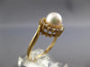 .25CT DIAMOND & AAA SOUTH SEA PEARL 14KT YELLOW GOLD 3D CLASSIC FLOWER LOVE RING