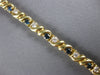ESTATE 2CT DIAMOND & AAA SAPPHIRE 14KT YELLOW GOLD INFINITY LOVE TENNIS BRACELET