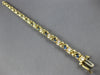 ESTATE 2CT DIAMOND & AAA SAPPHIRE 14KT YELLOW GOLD INFINITY LOVE TENNIS BRACELET