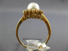 .25CT DIAMOND & AAA SOUTH SEA PEARL 14KT YELLOW GOLD 3D CLASSIC FLOWER LOVE RING
