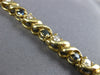 ESTATE 2CT DIAMOND & AAA SAPPHIRE 14KT YELLOW GOLD INFINITY LOVE TENNIS BRACELET
