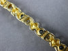 ESTATE 2CT DIAMOND & AAA SAPPHIRE 14KT YELLOW GOLD INFINITY LOVE TENNIS BRACELET