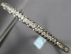 5.2CT WHITE & BLACK DIAMOND 14KT YELLOW GOLD 3 ROW ETERNITY BANGLE LOVE BRACELET