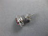 ESTATE .79CT DIAMOND & AAA RUBY 18KT WHITE GOLD CLUSTER PEAR SHAPE STUD EARRINGS
