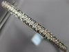 5.2CT WHITE & BLACK DIAMOND 14KT YELLOW GOLD 3 ROW ETERNITY BANGLE LOVE BRACELET