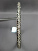 5.2CT WHITE & BLACK DIAMOND 14KT YELLOW GOLD 3 ROW ETERNITY BANGLE LOVE BRACELET