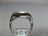 ESTATE 1.91CT DIAMOND & AAA RUBY 18KT WHITE GOLD 3D PRINCESS & ROUND MENS RING