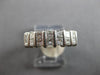 1.0CT DIAMOND 14KT WHITE GOLD 3D PRINCESS 2 ROW CHANNEL WEDDING ANNIVERSARY RING