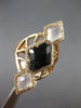 8.16CT DIAMOND & AAA BLUE TOPAZ & WHITE QUARTZ 14KT ROSE GOLD MULTI SHAPE RING