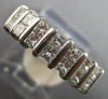1.0CT DIAMOND 14KT WHITE GOLD 3D PRINCESS 2 ROW CHANNEL WEDDING ANNIVERSARY RING