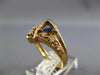 ESTATE .60CT DIAMOND & AAA TANZANITE 14KT YELLOW GOLD TRILLION & ROUND FUN RING