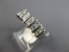 1.0CT DIAMOND 14KT WHITE GOLD 3D PRINCESS 2 ROW CHANNEL WEDDING ANNIVERSARY RING