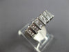 1.0CT DIAMOND 14KT WHITE GOLD 3D PRINCESS 2 ROW CHANNEL WEDDING ANNIVERSARY RING