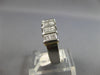 1.0CT DIAMOND 14KT WHITE GOLD 3D PRINCESS 2 ROW CHANNEL WEDDING ANNIVERSARY RING
