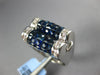 6.0CT DIAMOND & AAA SAPPHIRE 18KT WHITE GOLD ROUND & PRINCESS INVISIBLE FUN RING