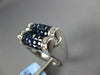 6.0CT DIAMOND & AAA SAPPHIRE 18KT WHITE GOLD ROUND & PRINCESS INVISIBLE FUN RING