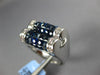 6.0CT DIAMOND & AAA SAPPHIRE 18KT WHITE GOLD ROUND & PRINCESS INVISIBLE FUN RING