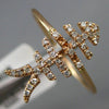 ESTATE .12CT DIAMOND 14KT ROSE GOLD 3D CLASSIC LUCKY FISH SKELETON FUN RING