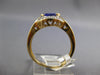 ESTATE .92CT DIAMOND & AAA TANZANITE 14KT YELLOW GOLD 3D OVAL & ROUND FUN RING