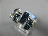 4.16CT DIAMOND & AAA SAPPHIRE 18K WHITE GOLD PRINCESS INVISIBLE CRISS CROSS RING
