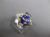 WIDE 2.90CT DIAMOND & AAA TANZANITE 14KT YELLOW GOLD 3D OVAL & ROUND FUN RING