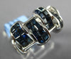 4.16CT DIAMOND & AAA SAPPHIRE 18K WHITE GOLD PRINCESS INVISIBLE CRISS CROSS RING