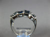 4.16CT DIAMOND & AAA SAPPHIRE 18K WHITE GOLD PRINCESS INVISIBLE CRISS CROSS RING