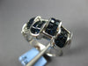 4.16CT DIAMOND & AAA SAPPHIRE 18K WHITE GOLD PRINCESS INVISIBLE CRISS CROSS RING