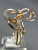 ESTATE LARGE .38CT DIAMOND 14KT ROSE GOLD 3D CLASSIC BUTTERFLY LOVE RING