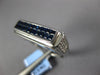 1.73CT DIAMOND & AAA SAPPHIRE 18K WHITE GOLD PRINCESS INVISIBLE RECTANGULAR RING