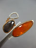 ESTATE .07CT DIAMOND & AAA ORANGE AGATE & GREY QUARTZ 14KT ROSE GOLD 3D FUN RING